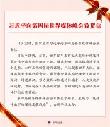 习近平向第四届世界媒体峰会